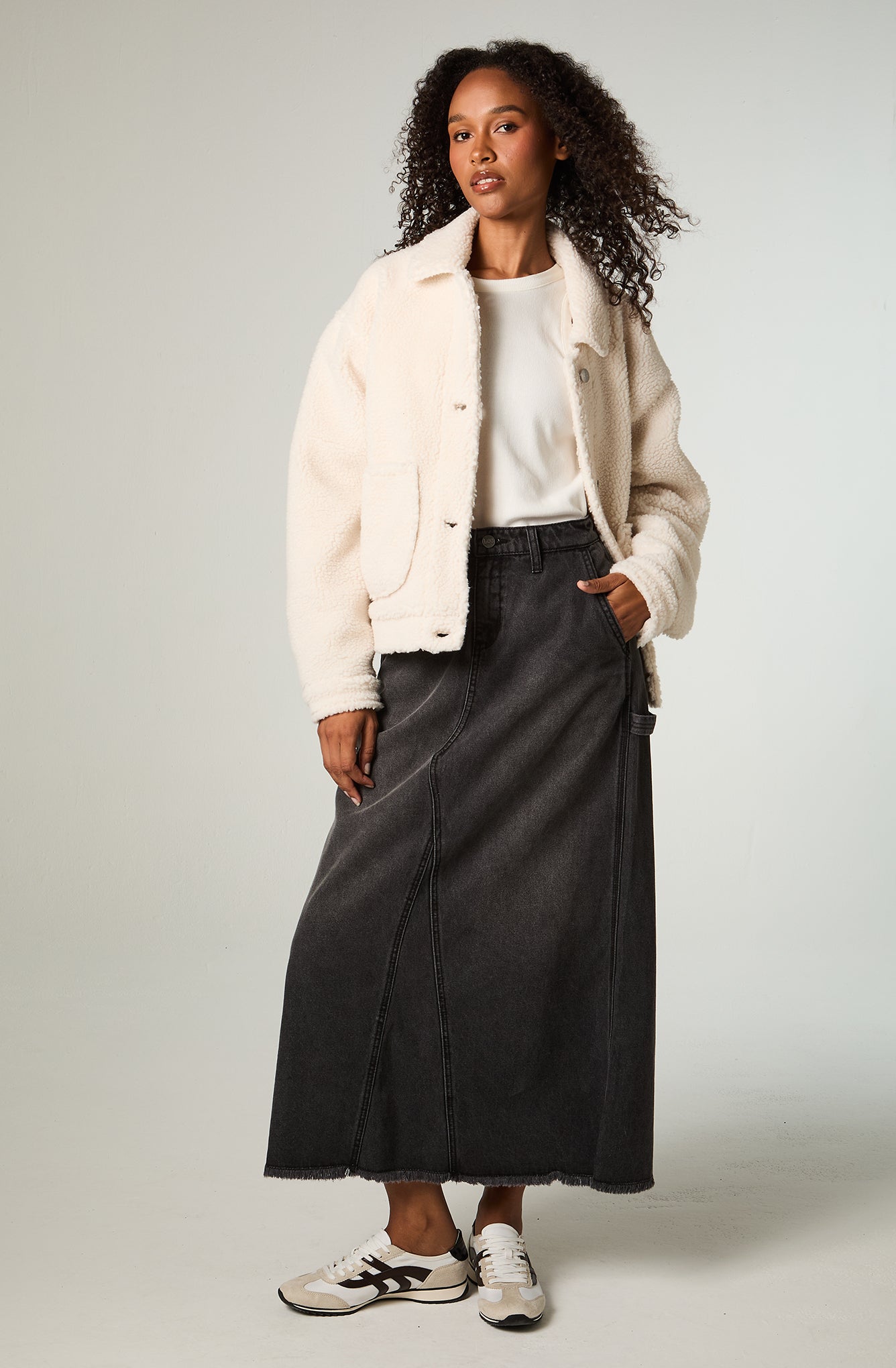 Falda Mujer Loose Negro Carpenter