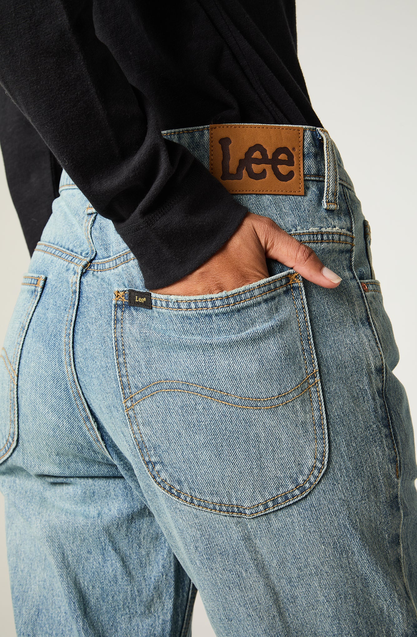 Jeans Mujer Slim Straight Azul Claro Rider