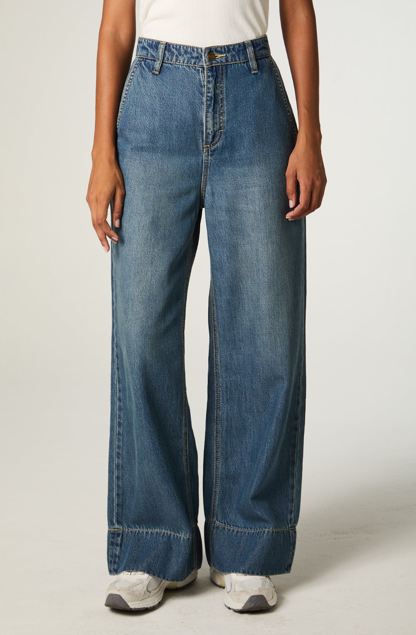 Jeans Mujer Relax Azul Claro Estella A Line