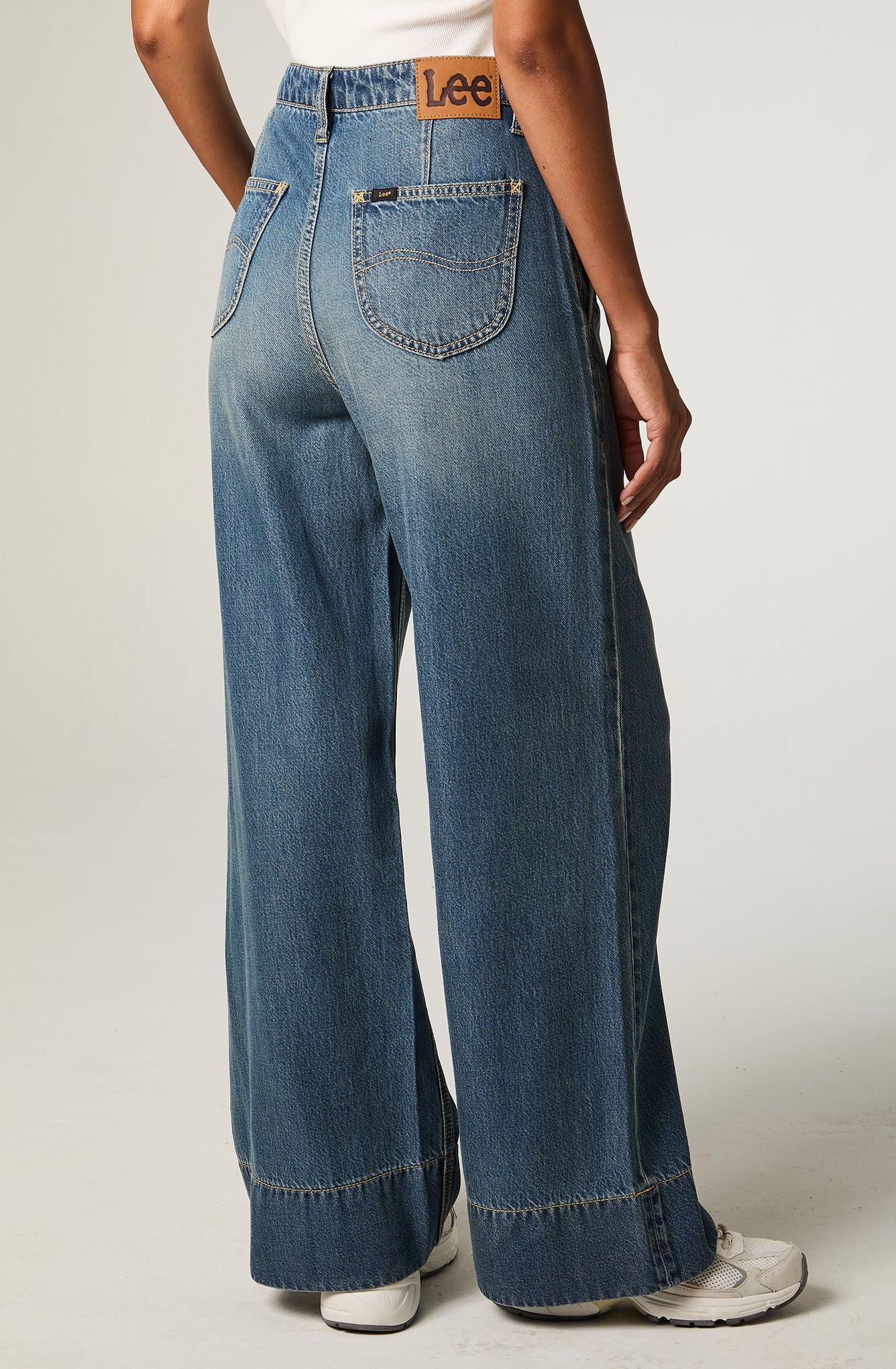 Jeans Mujer Relax Azul Claro Estella A Line
