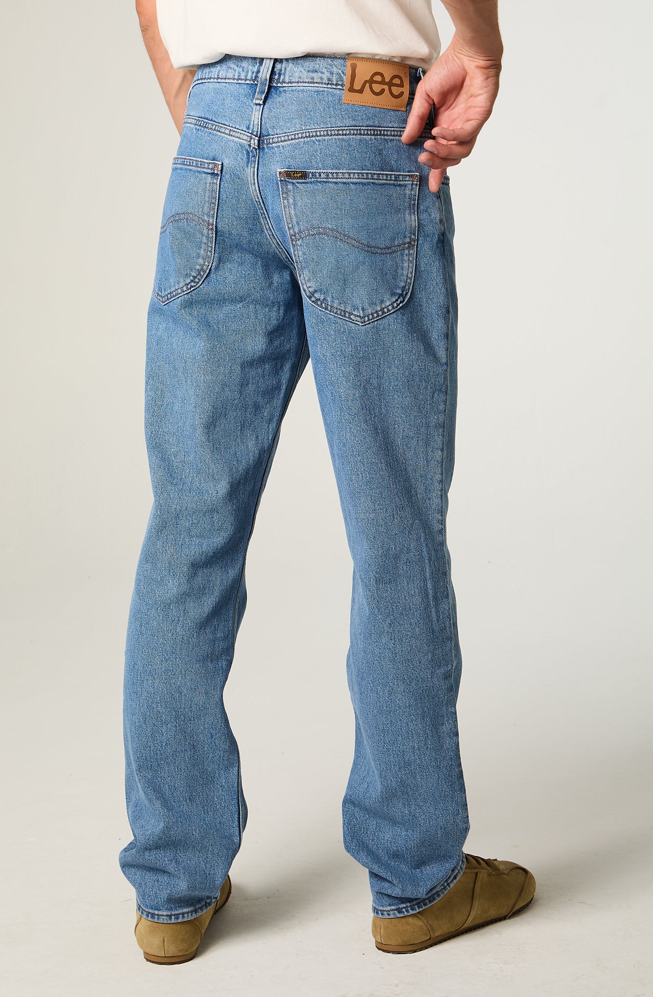 Jeans Hombre Tiro Alto Brooklyn Classic Straight Fit Light Blue