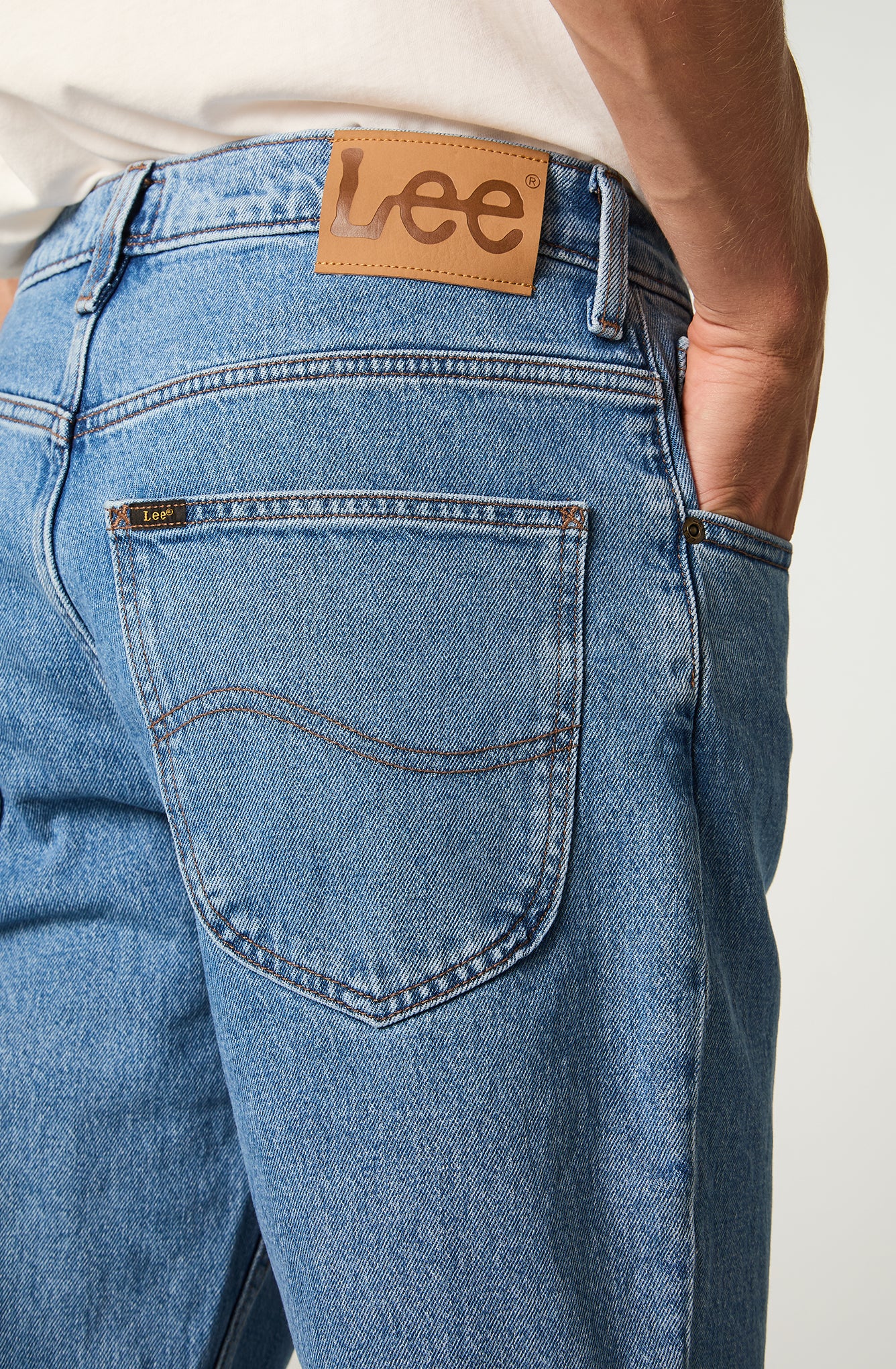 Jeans Hombre Tiro Alto Brooklyn Classic Straight Fit Light Blue