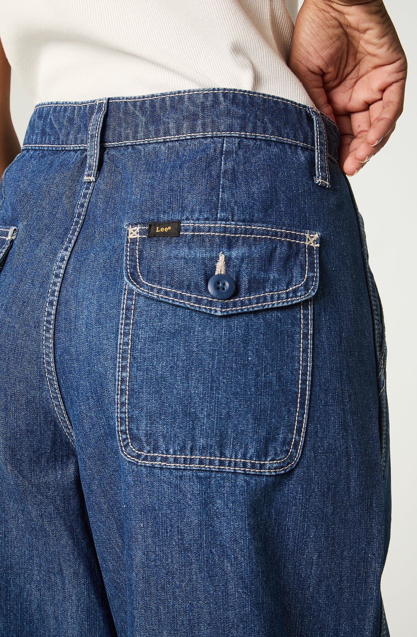 Jeans Mujer Straight Azul Baby A Line