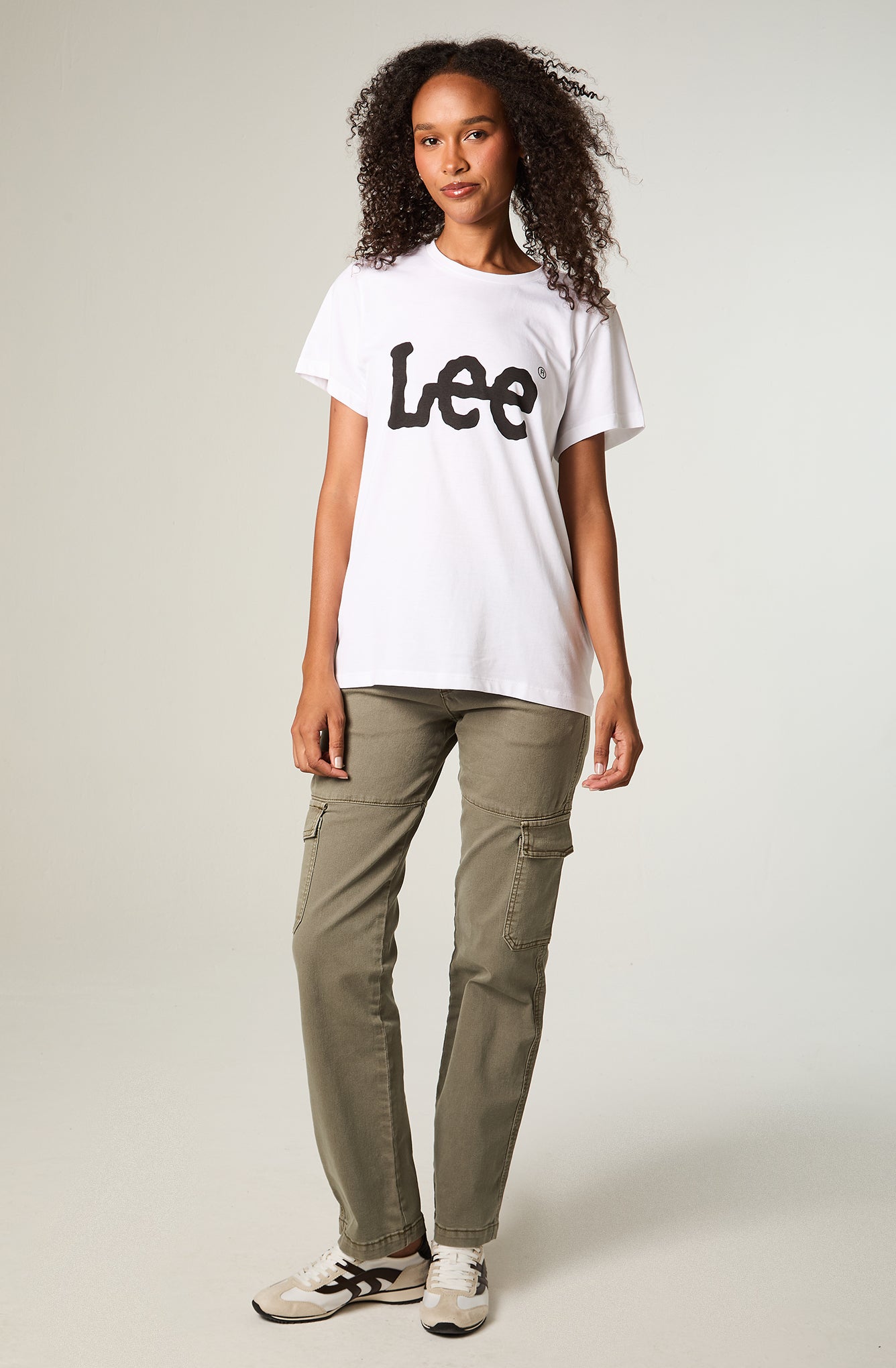 Polera Mujer Logo Lee Tee White