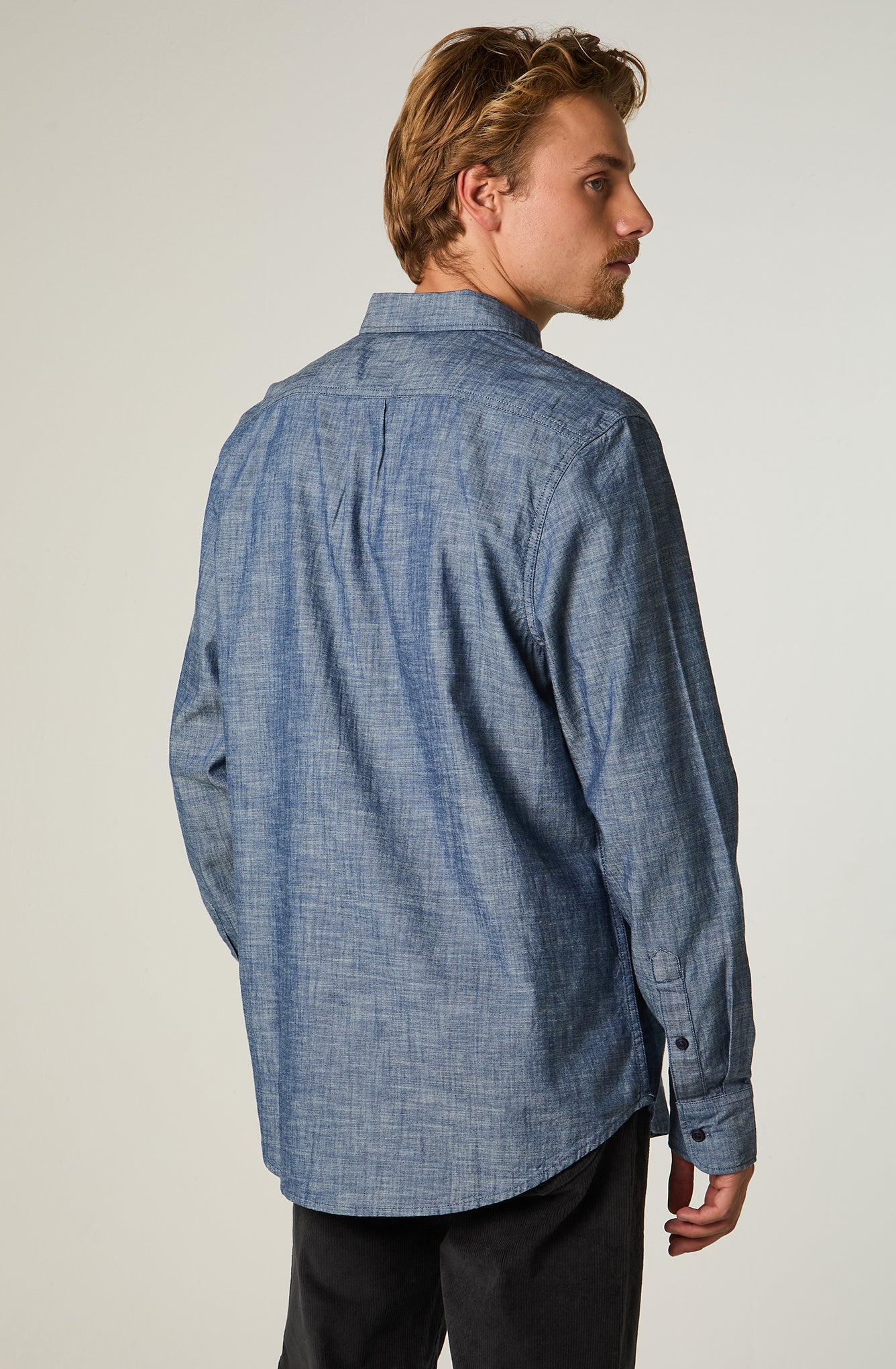 Camisa ML Hombre Clean Regular Celeste