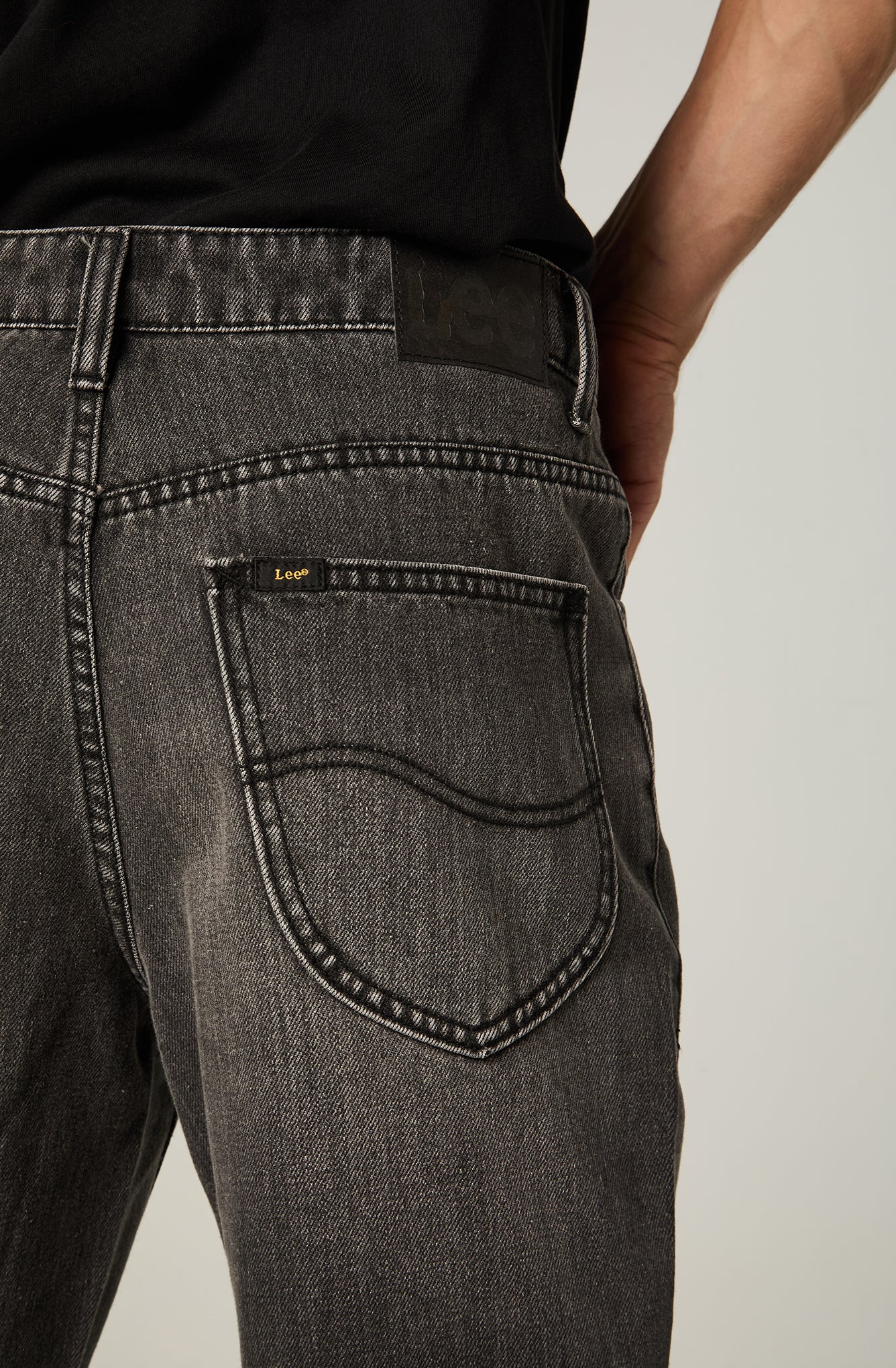 Jeans Hombre Straight Tiro Alto Negro Brooklyn