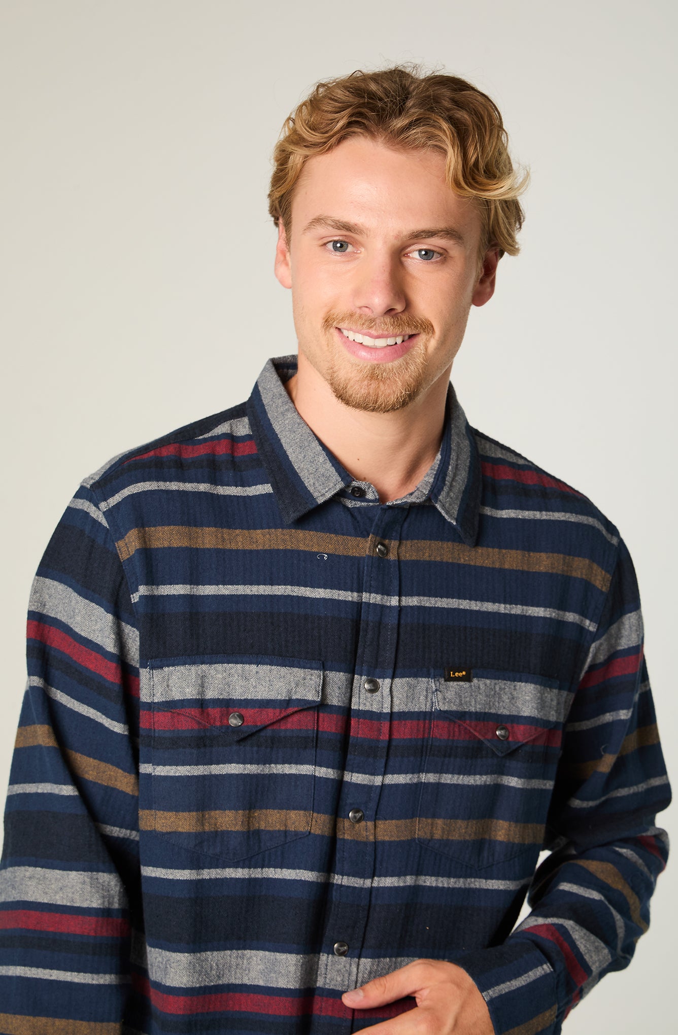 Camisa Hombre Lee Clean Mood indigo