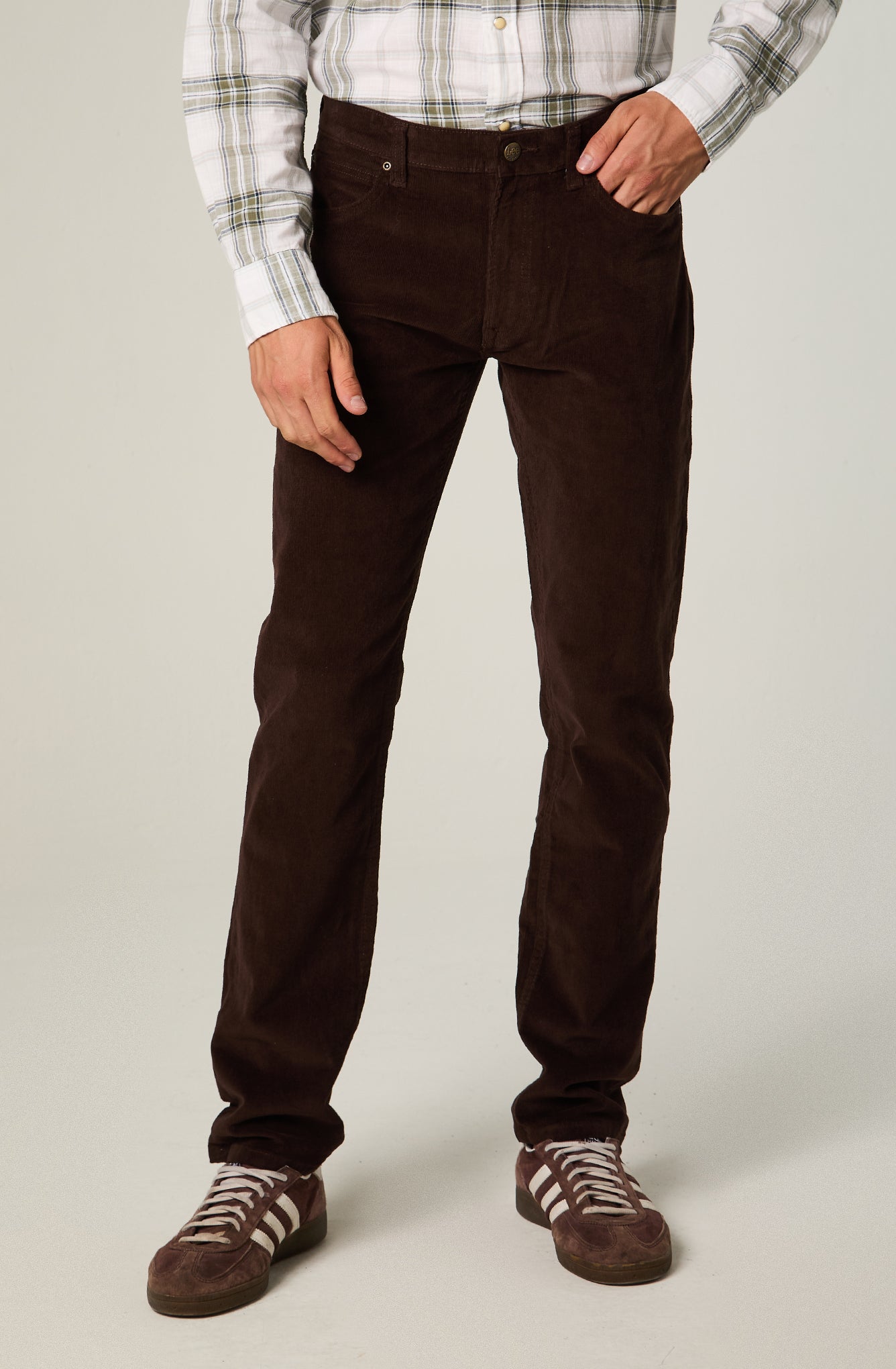 Pantalón Hombre Daren Regular Straight Fit Cotelé Nesspreso