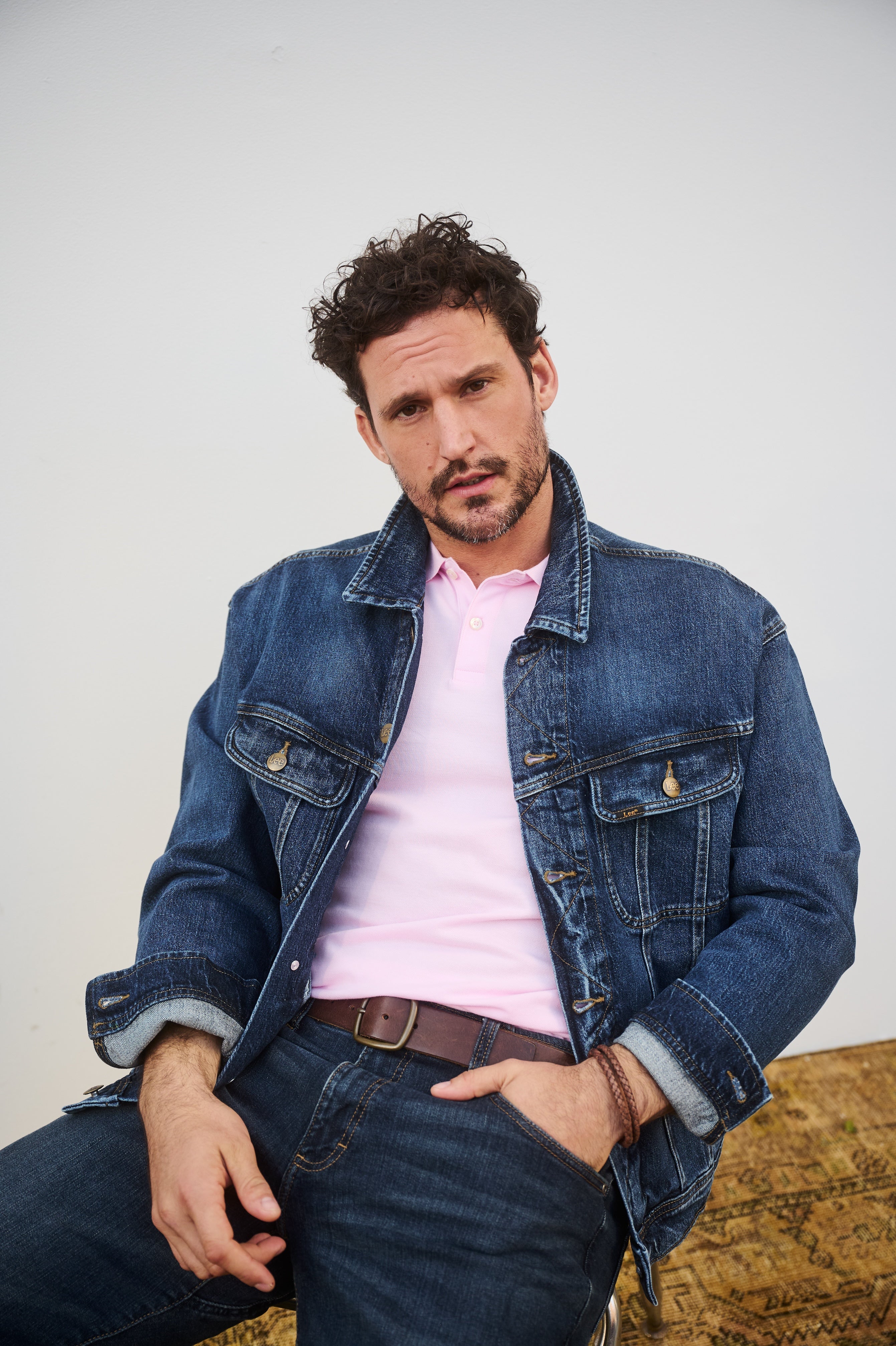 Chaqueta Hombre Slim Rider Mid Blue Stone