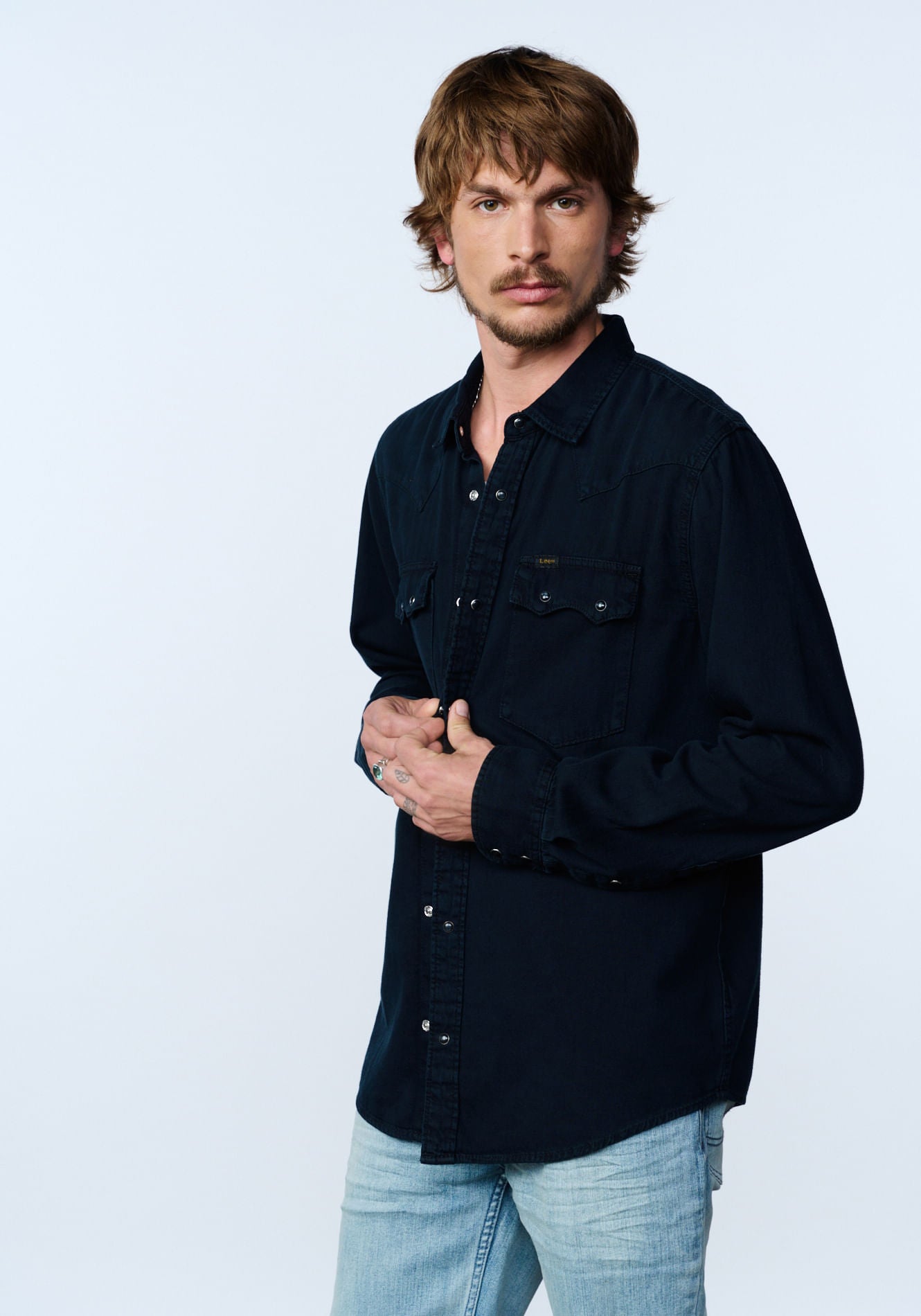 Camisa Hombre Lee® Western Black