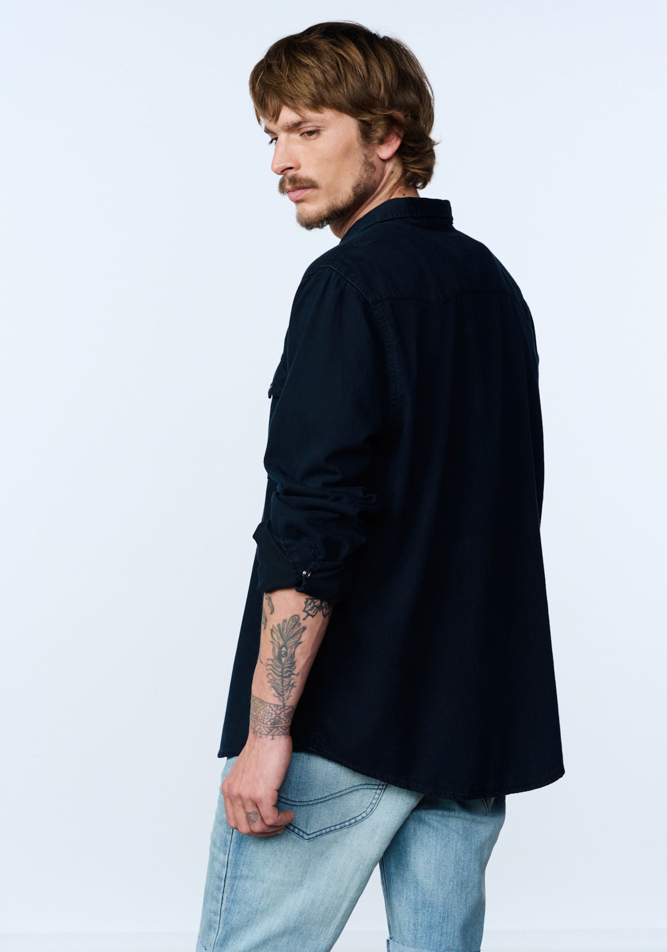 Camisa Hombre Lee® Western Black