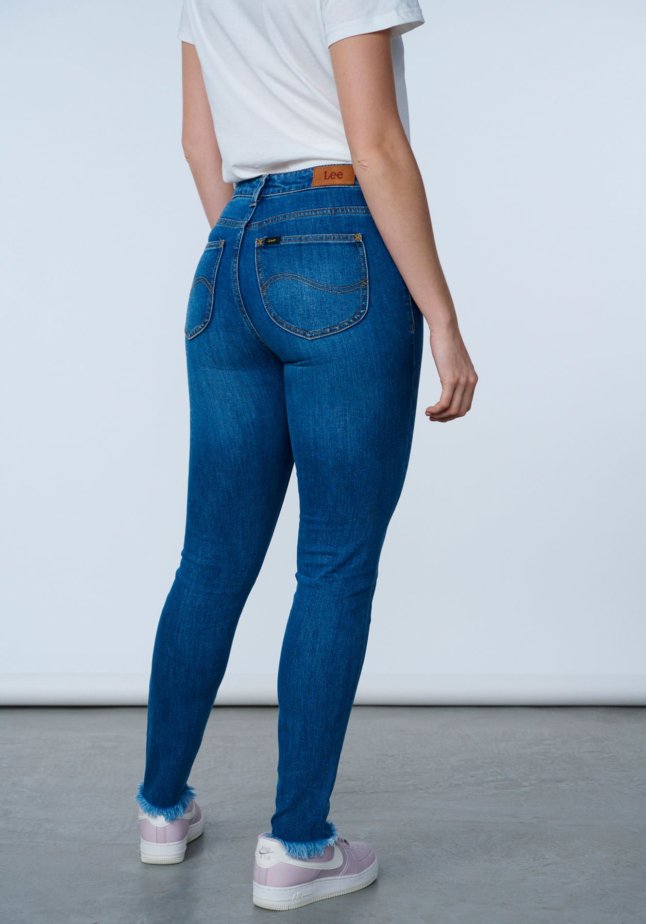 Jeans Tiro Alto Scarlett High Skinny Fit Mid Blue