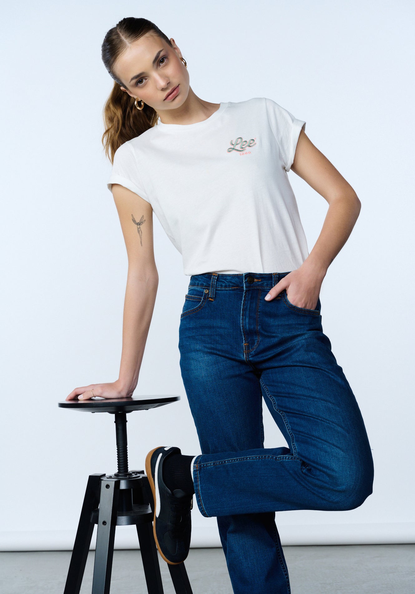 Jeans Mujer Carol Straight Fit Blue Vintage