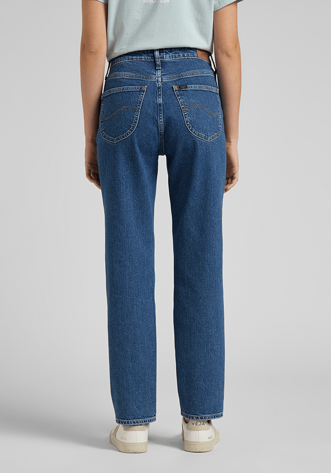 Jeans Mujer Tiro Alto Carol Straight Fit Stone Maren