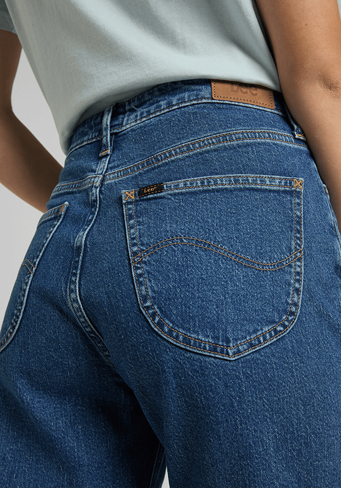 Jeans Mujer Tiro Alto Carol Straight Fit Stone Maren