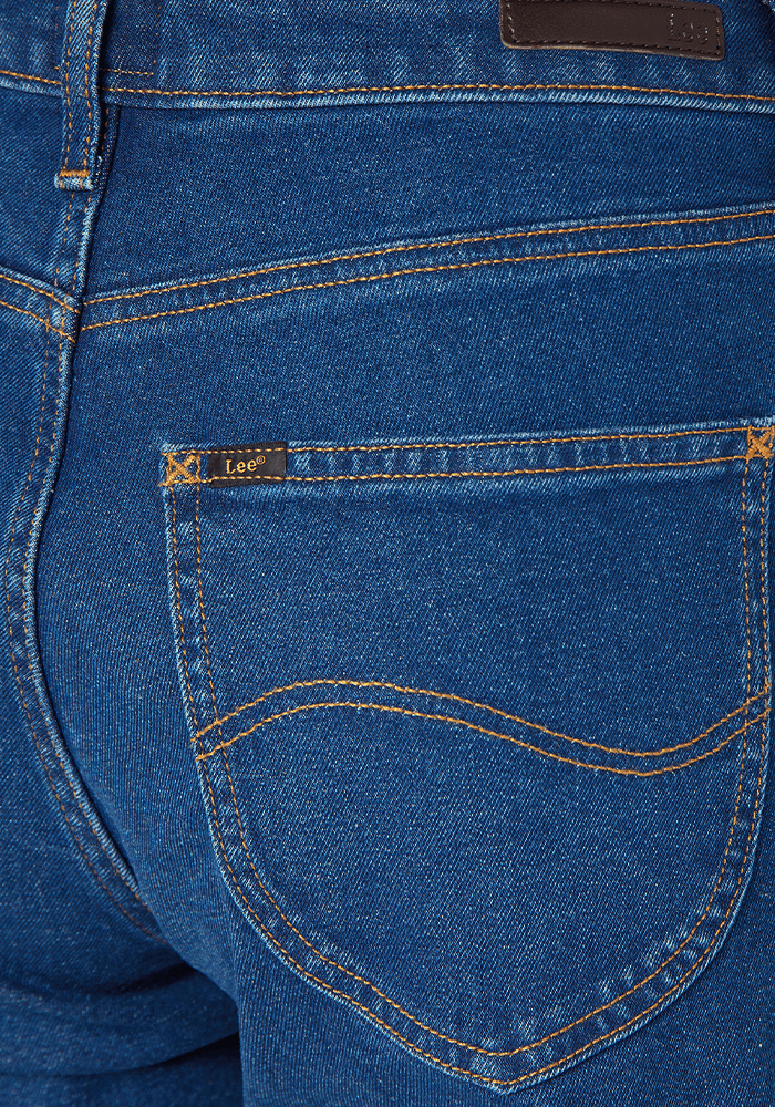 Jeans Mujer Tiro Alto Carol Straight Fit Mid Stone Sitka