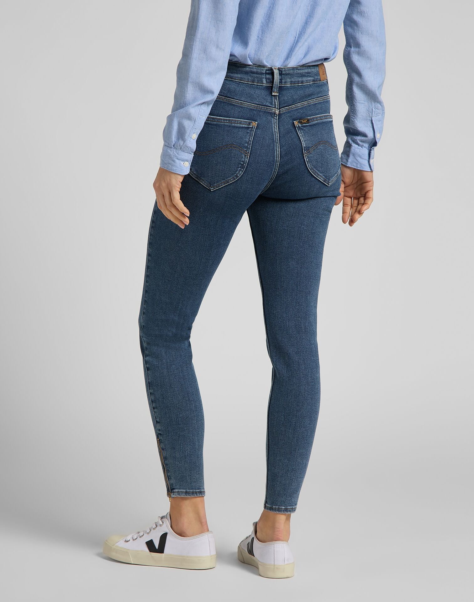 Jeans Mujer Tiro Alto Scarlett High Zip Mid Ely