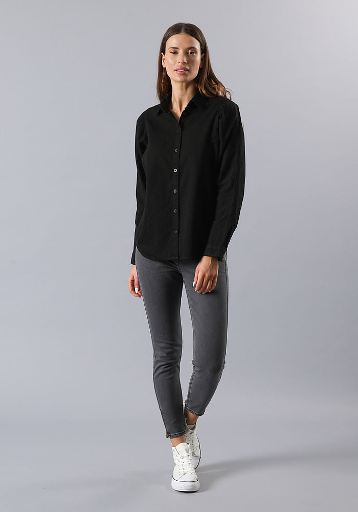 Jeans Mujer Tiro Alto Scarlett High Zip Moody Grey