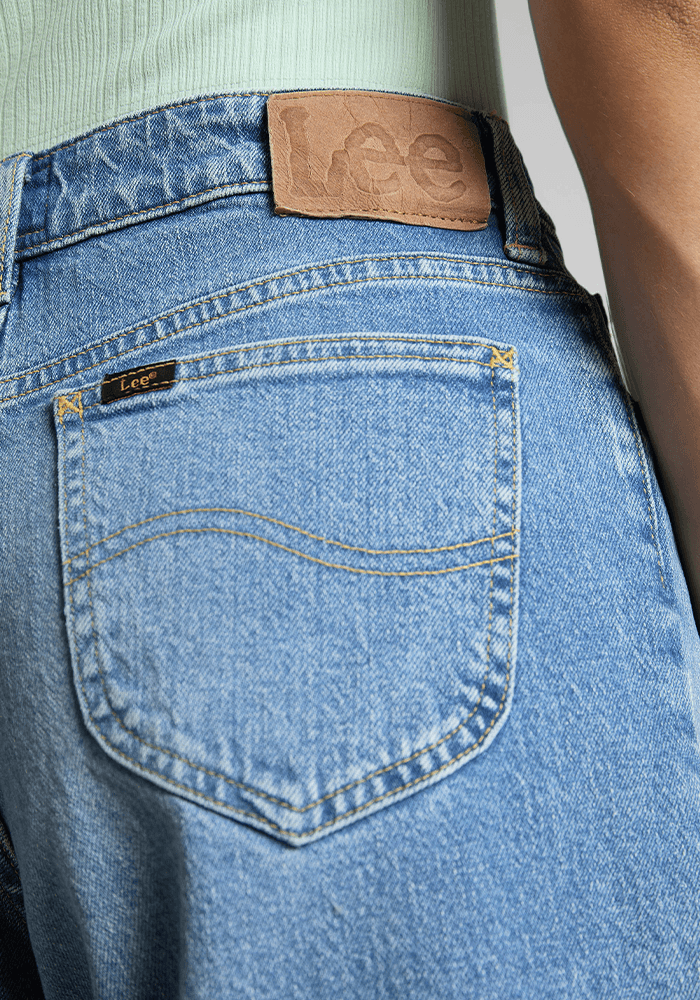 Jeans Mujer Jody Straight Crop Relaxed Fit Borrowed Blue