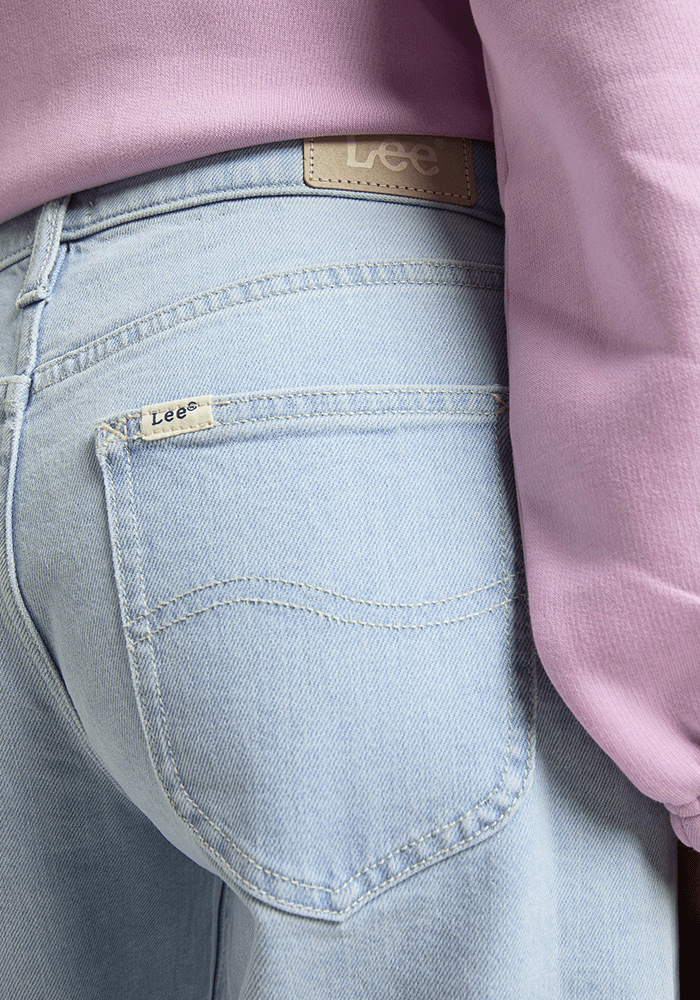 Jeans Mujer Jane Cuffed Regular Straight Fit Retro Light