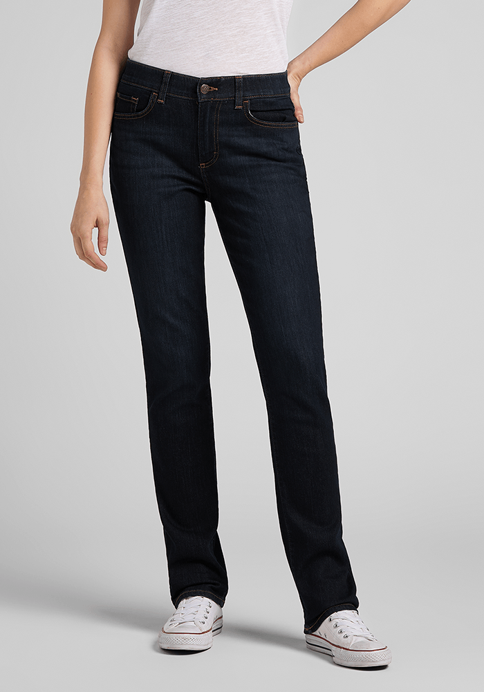 Jeans Mujer Soft Comfort Straight Fit Dark Night
