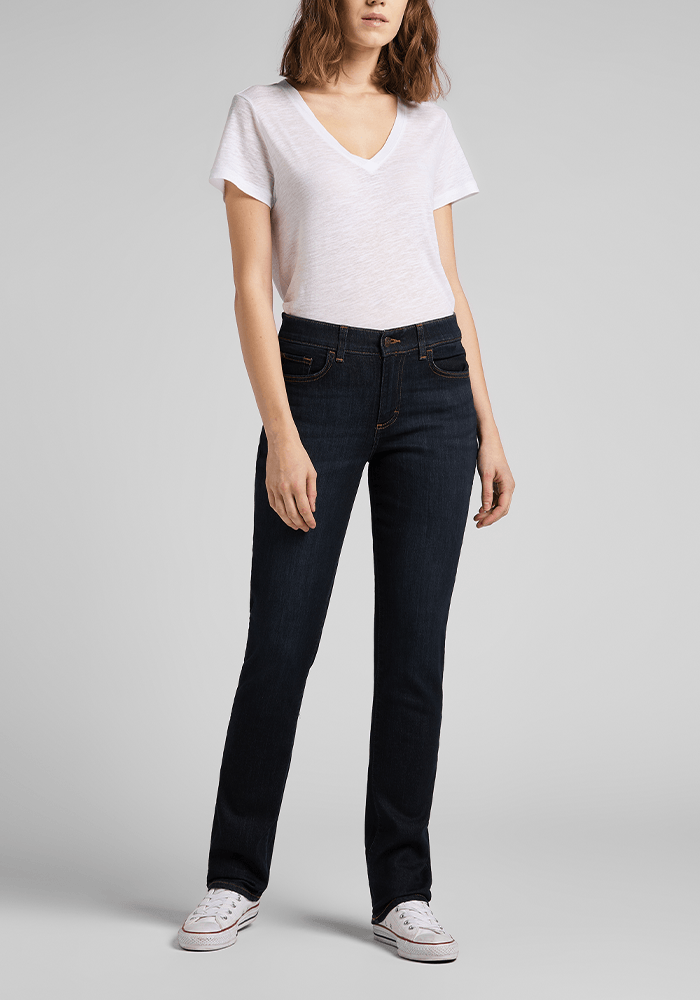 Jeans Mujer Soft Comfort Straight Fit Dark Night