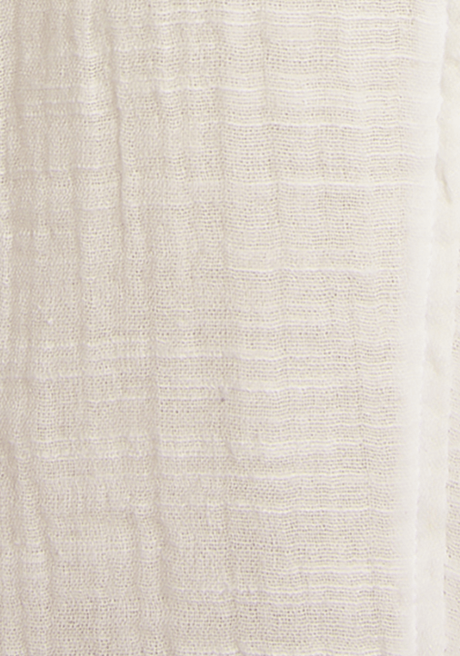 Blusa Mujer Volume Sleeve Shirt White Canvas