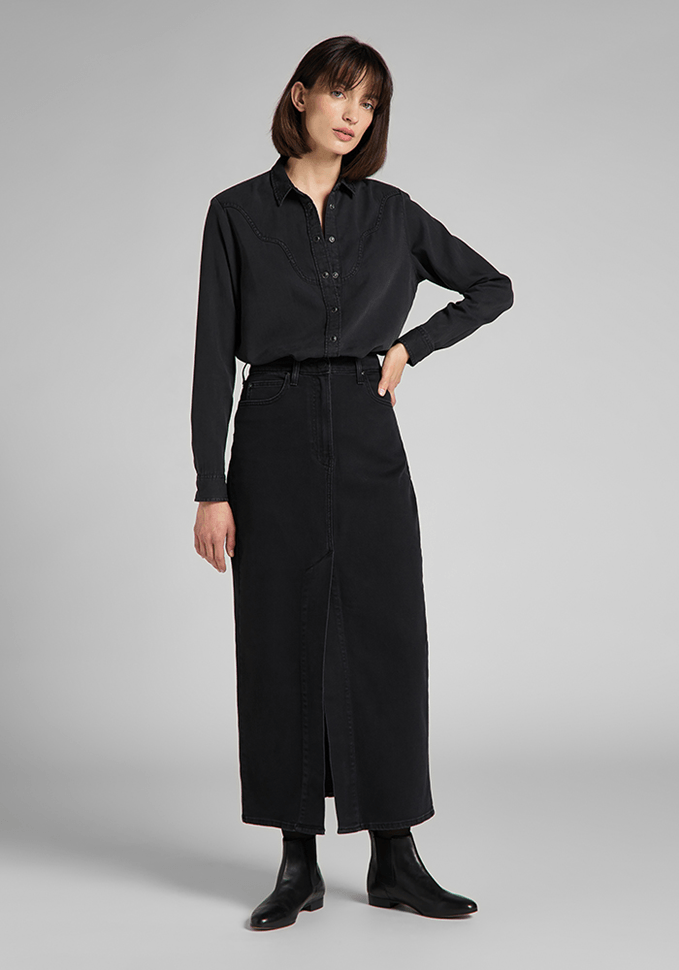 Blusa Mujer Western Shirt Black