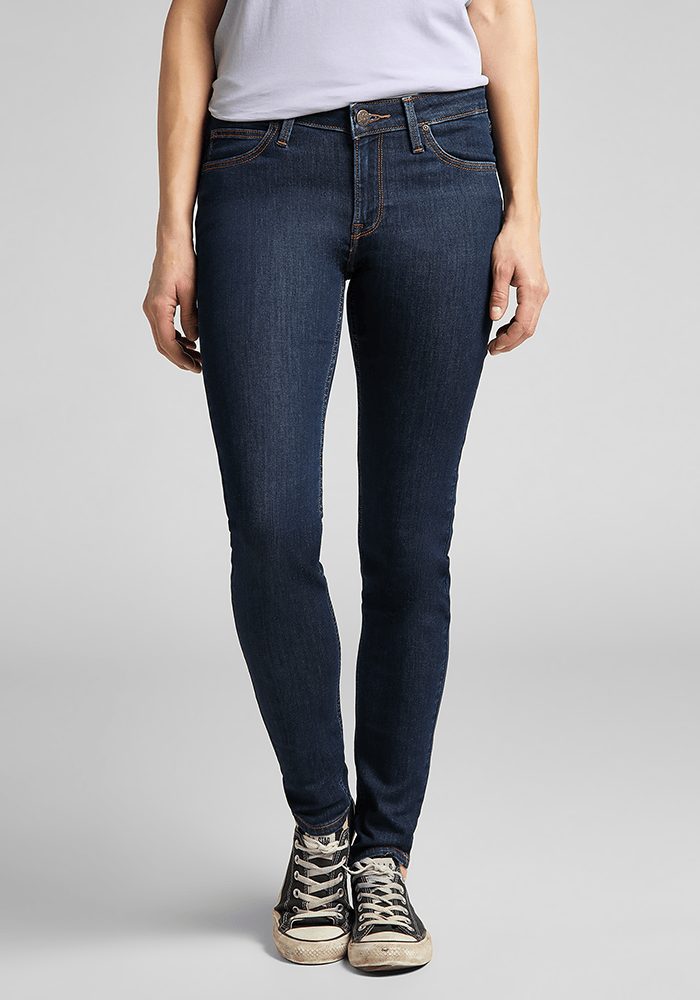 Jeans Mujer Tiro Alto Scarlett High Skinny Fit Solid Blue