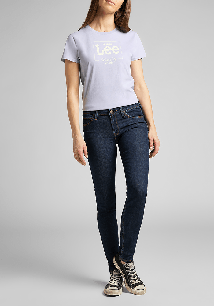 Jeans Mujer Tiro Alto Scarlett High Skinny Fit Solid Blue