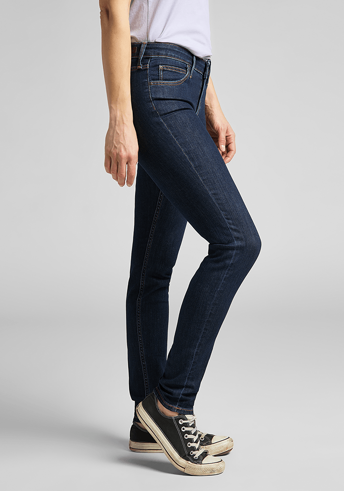 Jeans Mujer Tiro Alto Scarlett High Skinny Fit Solid Blue