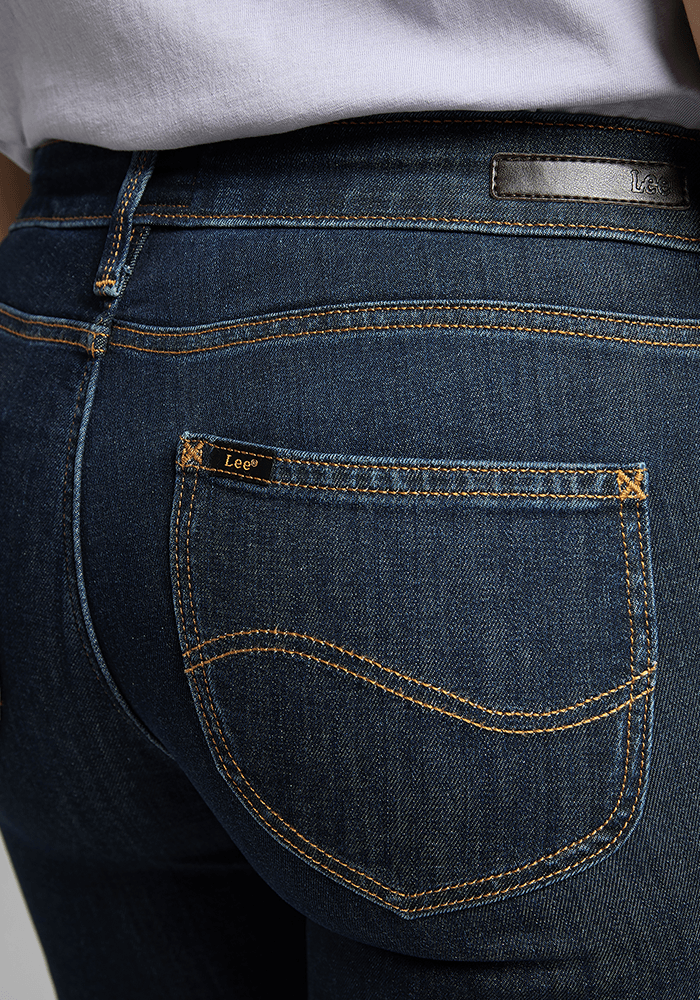 Jeans Mujer Tiro Alto Scarlett High Skinny Fit Solid Blue