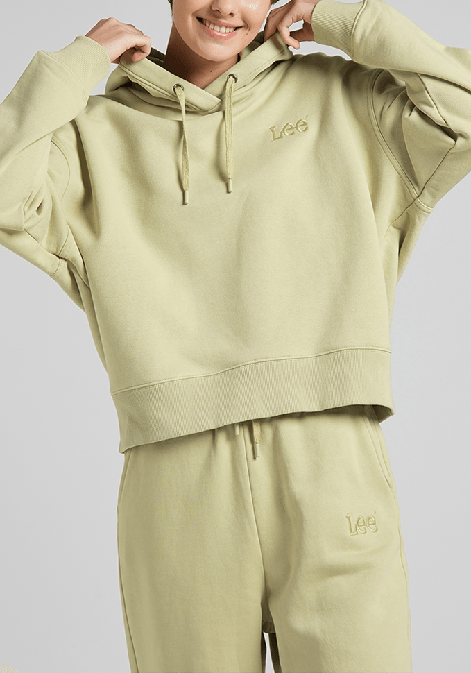 Polerón Mujer Hoddie Relaxed Pale Khaki