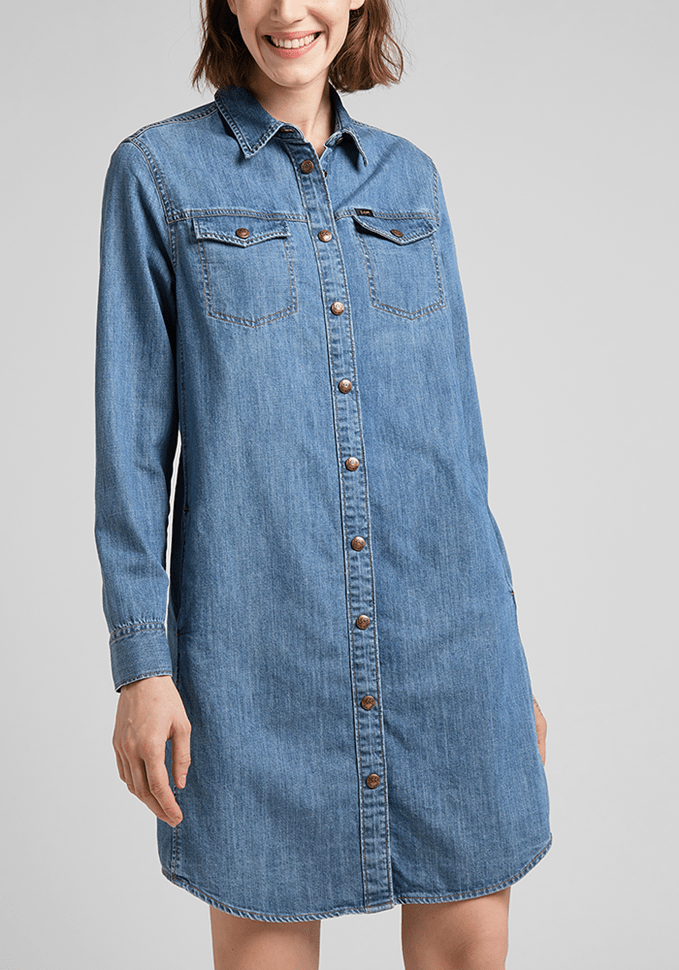 Vestido Mujer Camisero Mid Stone