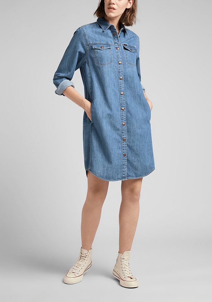 Vestido Mujer Camisero Mid Stone