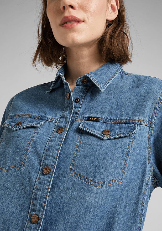 Vestido Mujer Camisero Mid Stone