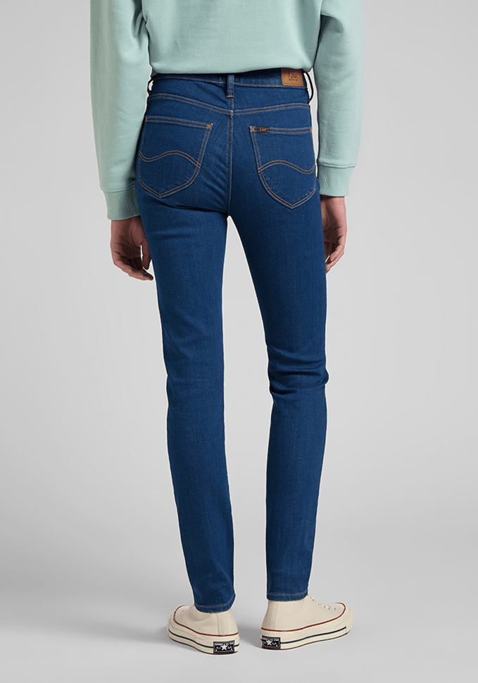 Jeans Mujer Tiro Alto Scarlett High Skinny Fit Dark Zuri