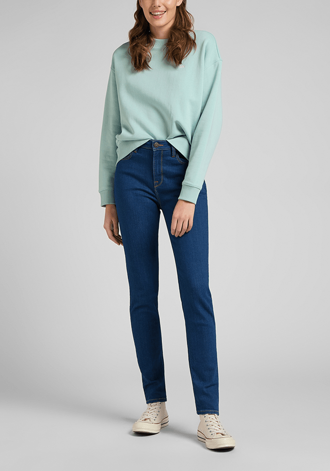 Jeans Mujer Tiro Alto Scarlett High Skinny Fit Dark Zuri