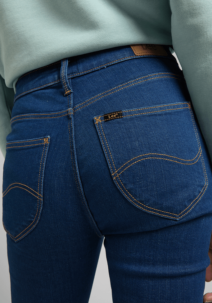 Jeans Mujer Tiro Alto Scarlett High Skinny Fit Dark Zuri