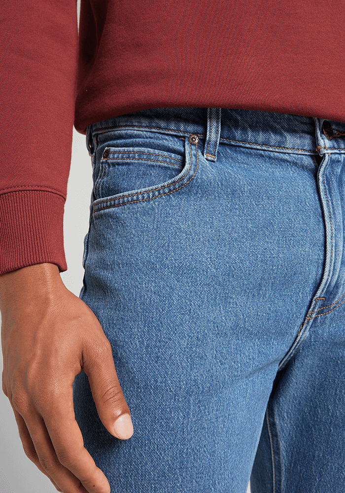 Jeans Hombre West Relaxed Straight Fit Light New Hill