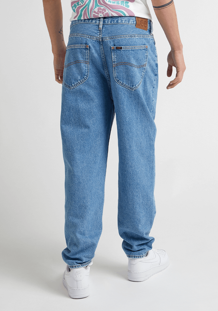 Jeans Hombre Tiro Alto Easton Regular Straight Fit Stone Free