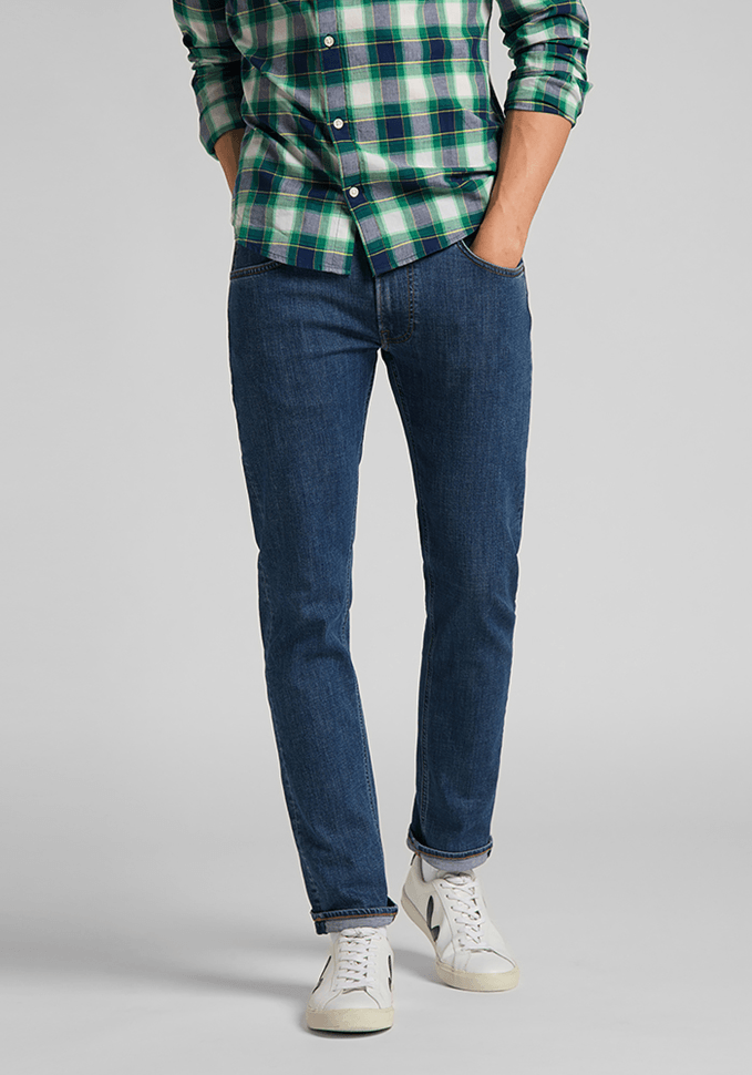 Jeans Hombre Daren Regular Fit Mid Stone Wash