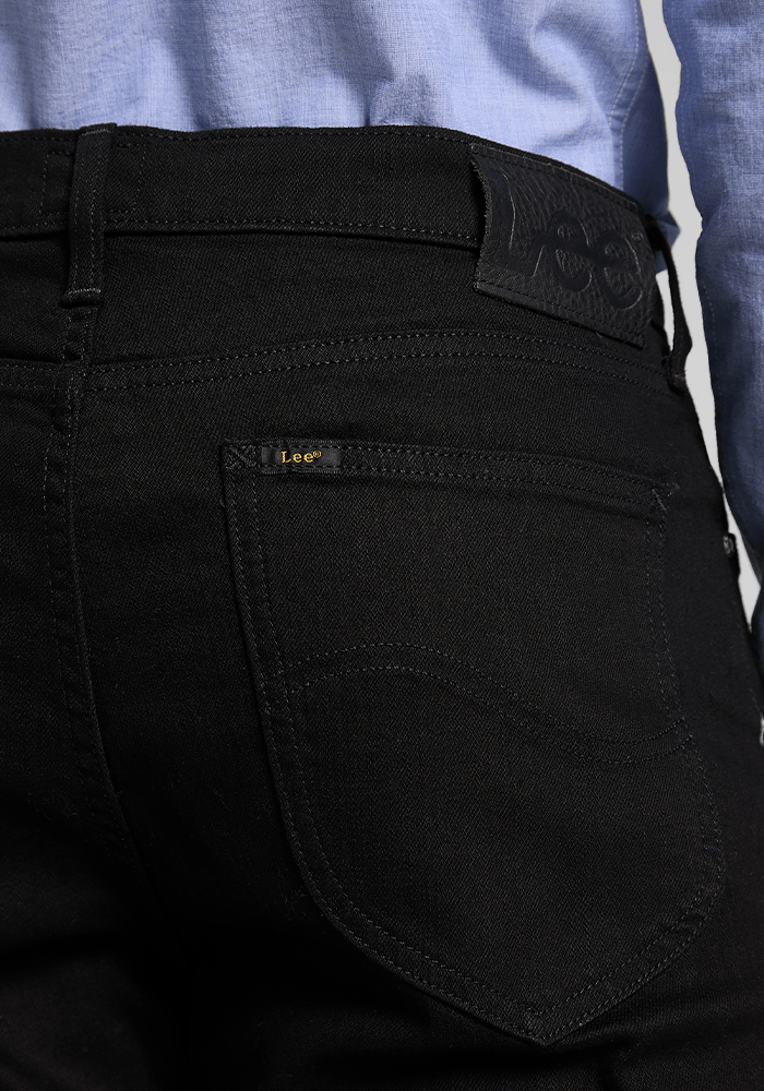 Jeans Hombre West Relaxed Straight Fit Clean Black