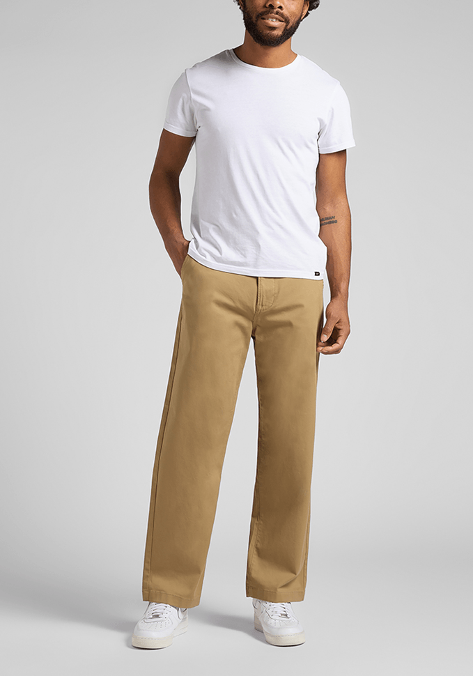 Pantalón Hombre Chino Loose Fit Clay