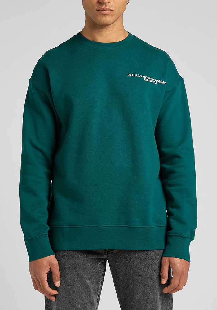 Polerón Hombre Logo Loose Esmeralda