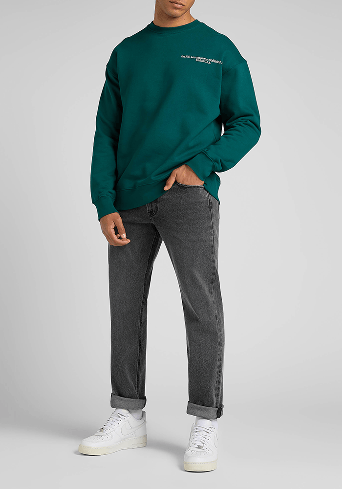 Polerón Hombre Logo Loose Esmeralda