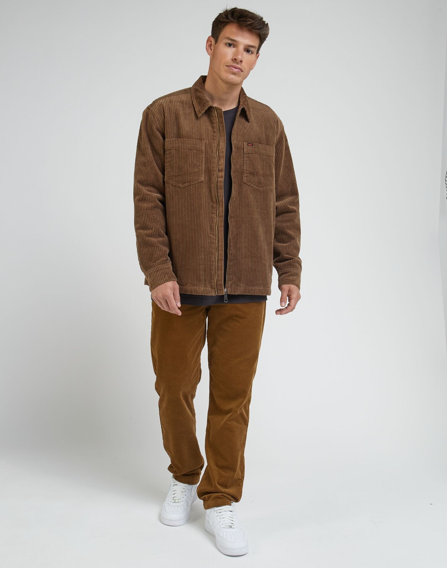 Chaqueta Hombre Relaxed Chetopa Overshirt Truffle