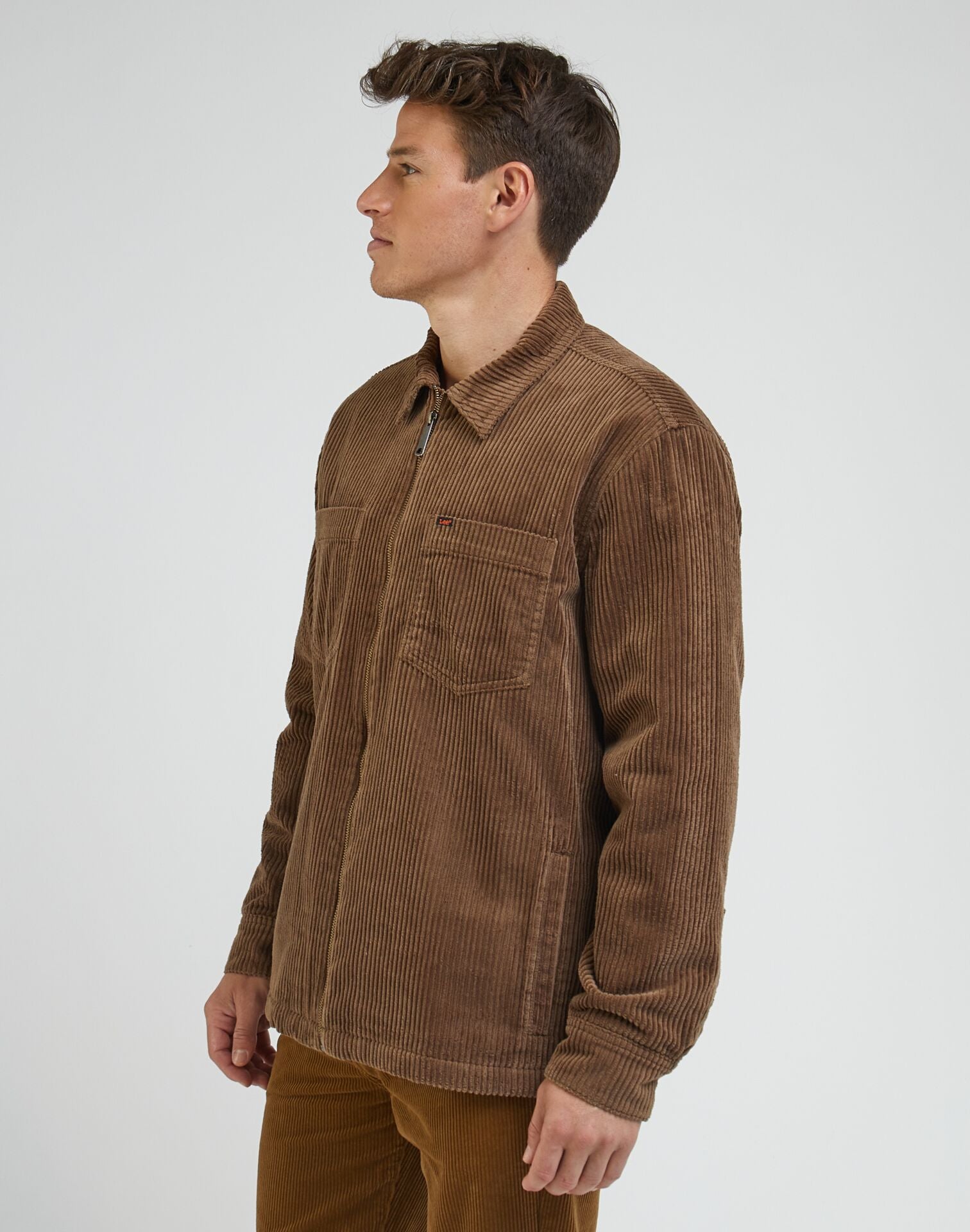 Chaqueta Hombre Relaxed Chetopa Overshirt Truffle
