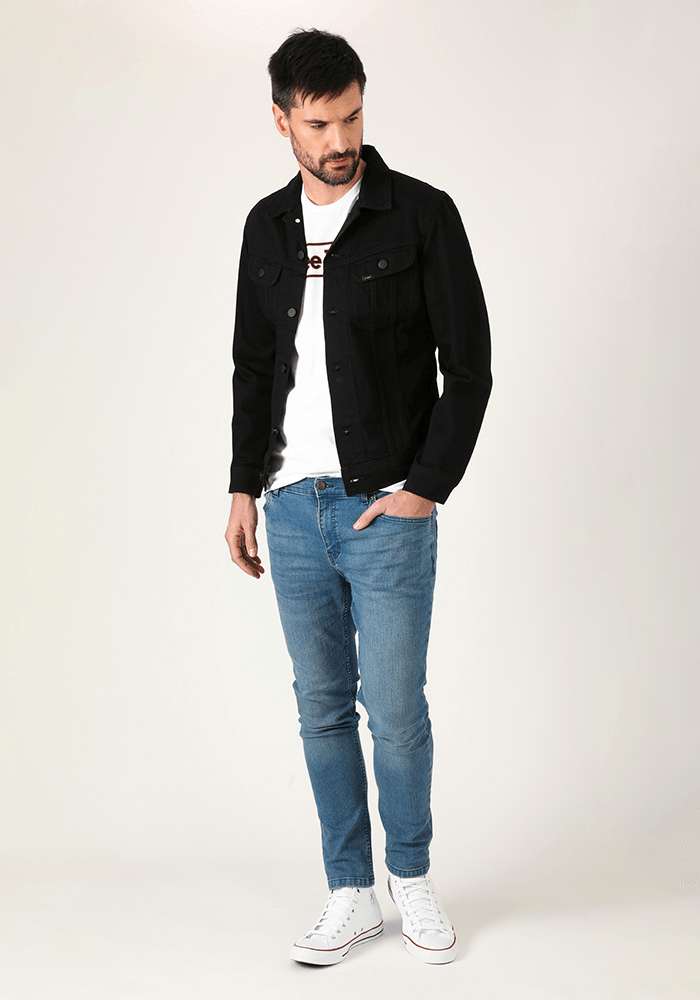 Chaqueta Hombre Slim Rider Black Rinse