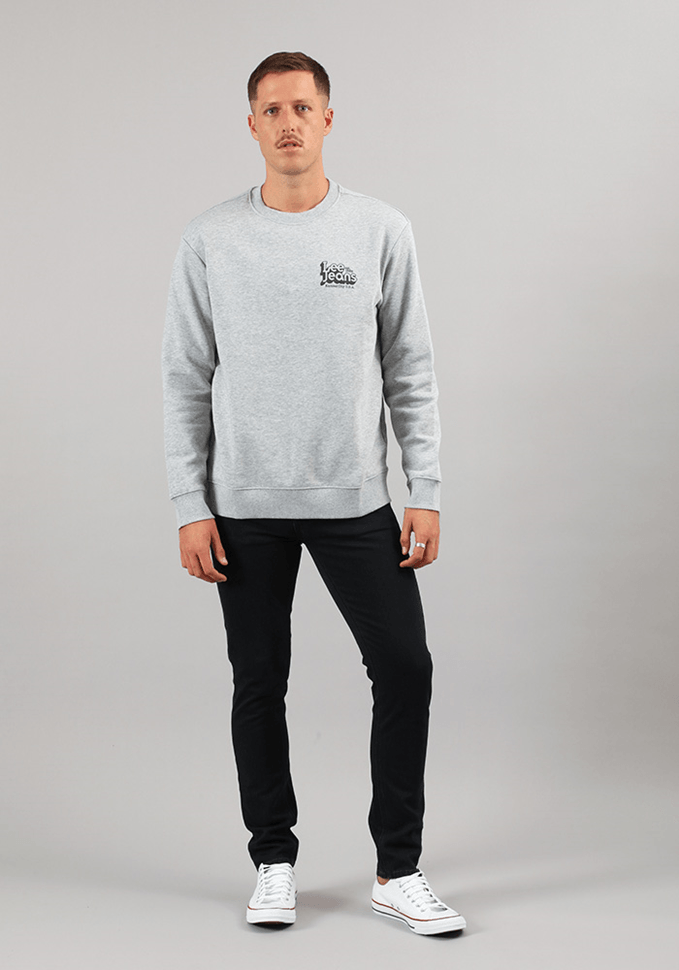 Polerón Hombre 70s Logo Grey Mele